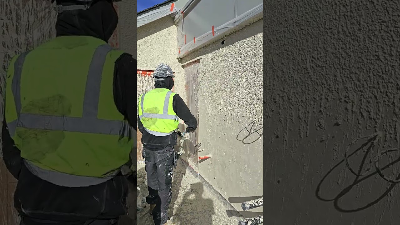 K Rend Roughcast Application