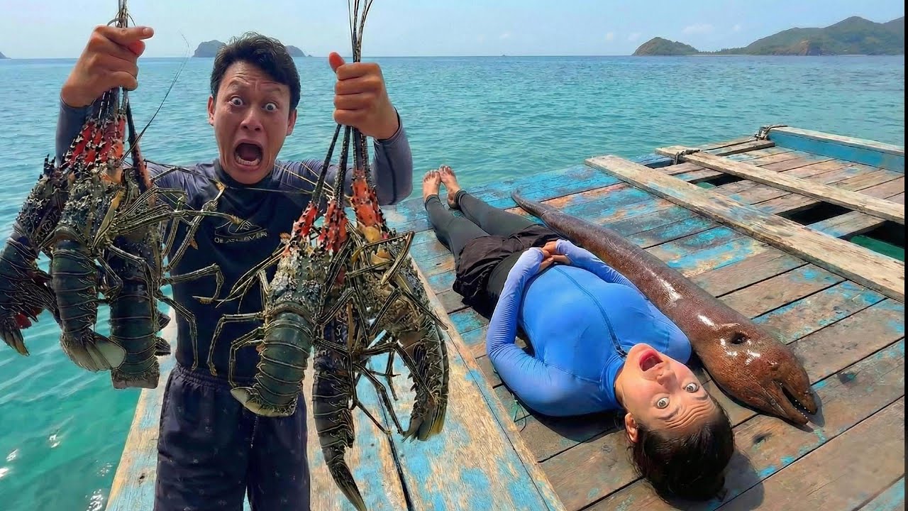 Thử Thách Sinh Tồn Trên Đảo Hoang - Đột Kích Hang Tôm Hùm Khổng Lồ Và Sự Thật Đáng Sợ