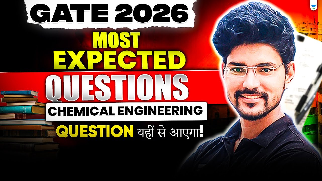 GATE 2026 | Most Expected Questions | Chemical Engineering | Devendra Poonia Sir