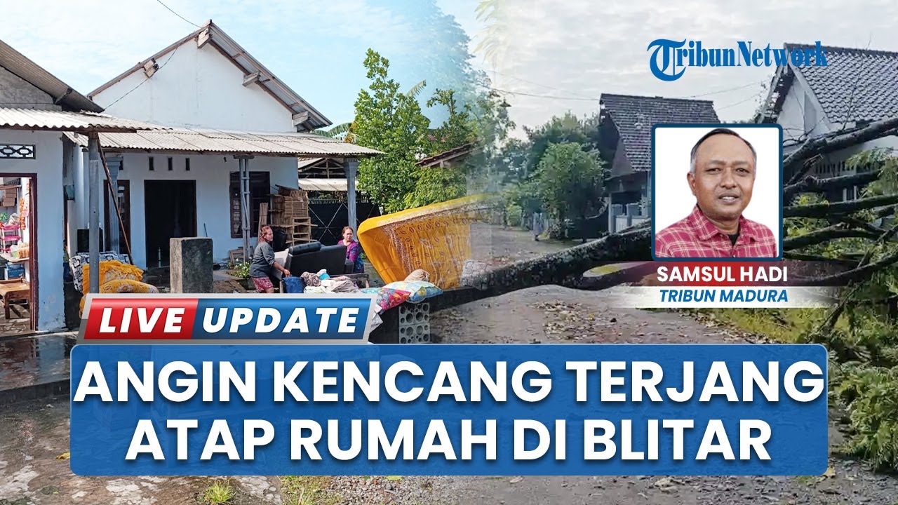 Muryanti Peluk Tiga Cucu Saat Angin Kencang Terjang Atap Rumah di Ponggok Blitar