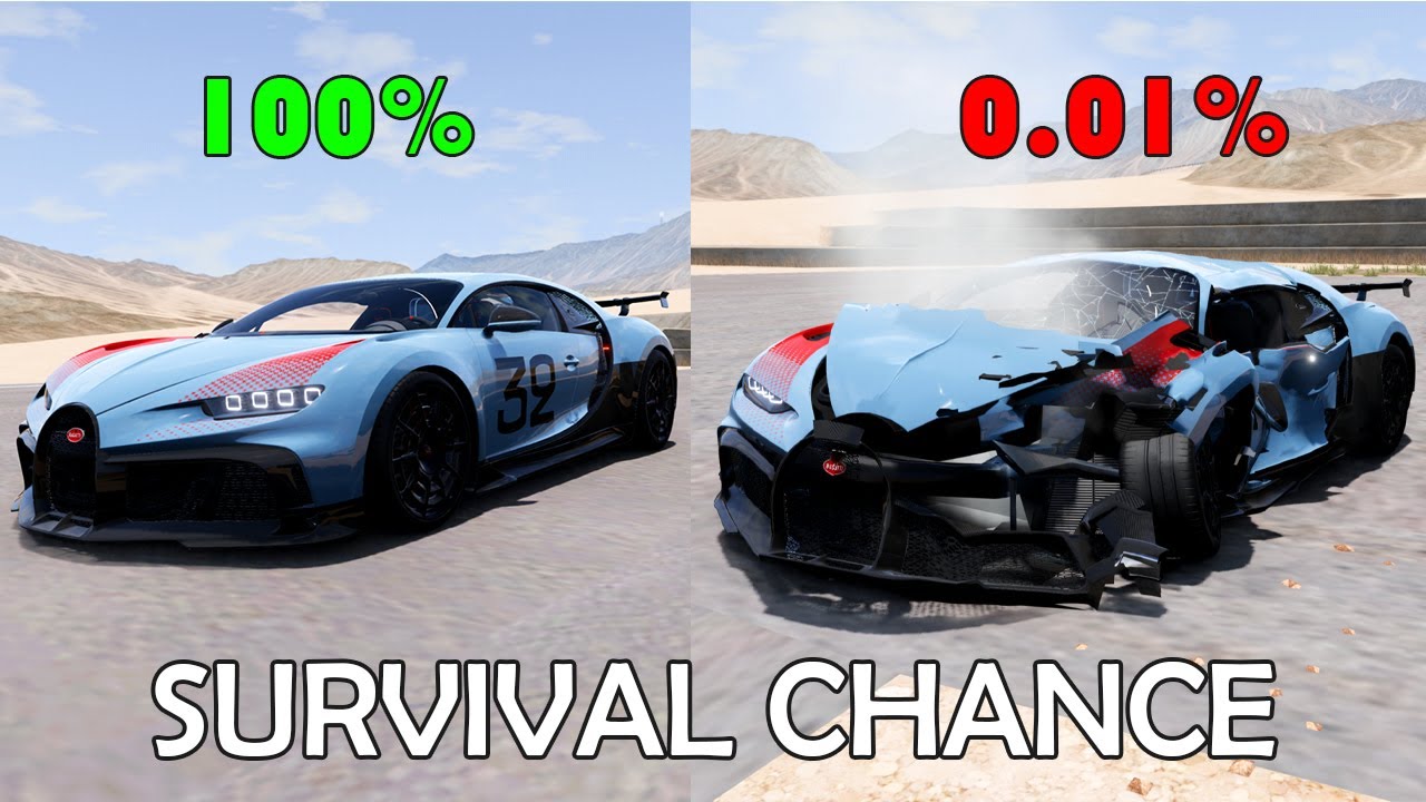 Realistic Survival Chance Crashes #4 | BeamNG Challenge | BeamNG.drive