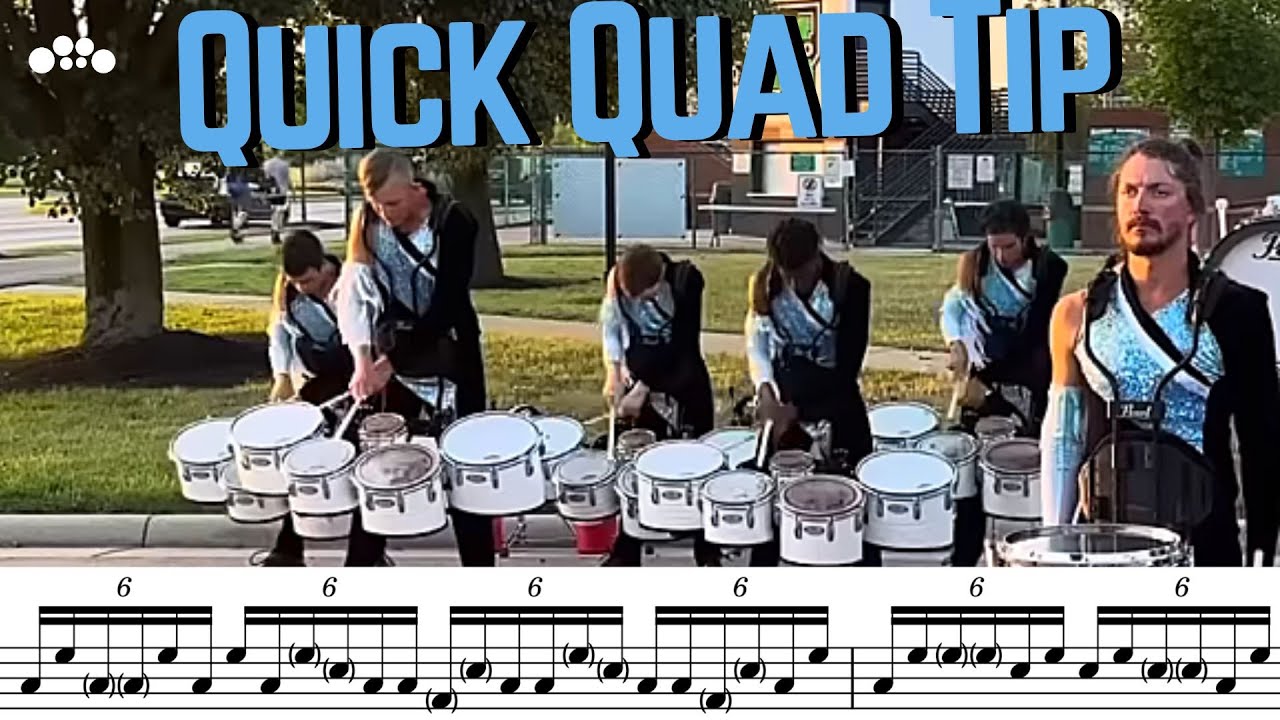How to Play 2023 Boston Crusaders Sweep Pattern - Quick Quad Tip