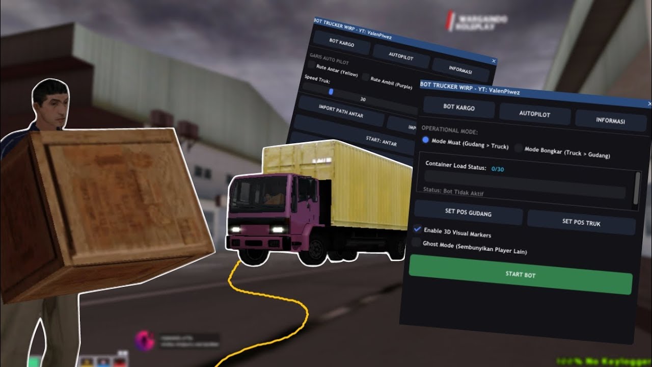 MONETLOADER JOB TRUCKER WIRP GTA SAMP