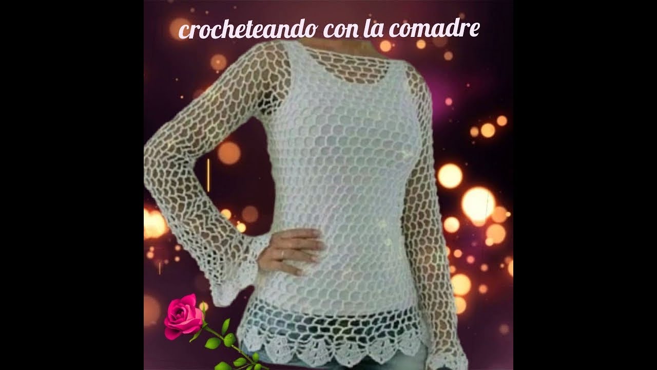 Мастер-класс по вязанию ажурной блузки крючком, часть 1, быстро и легко