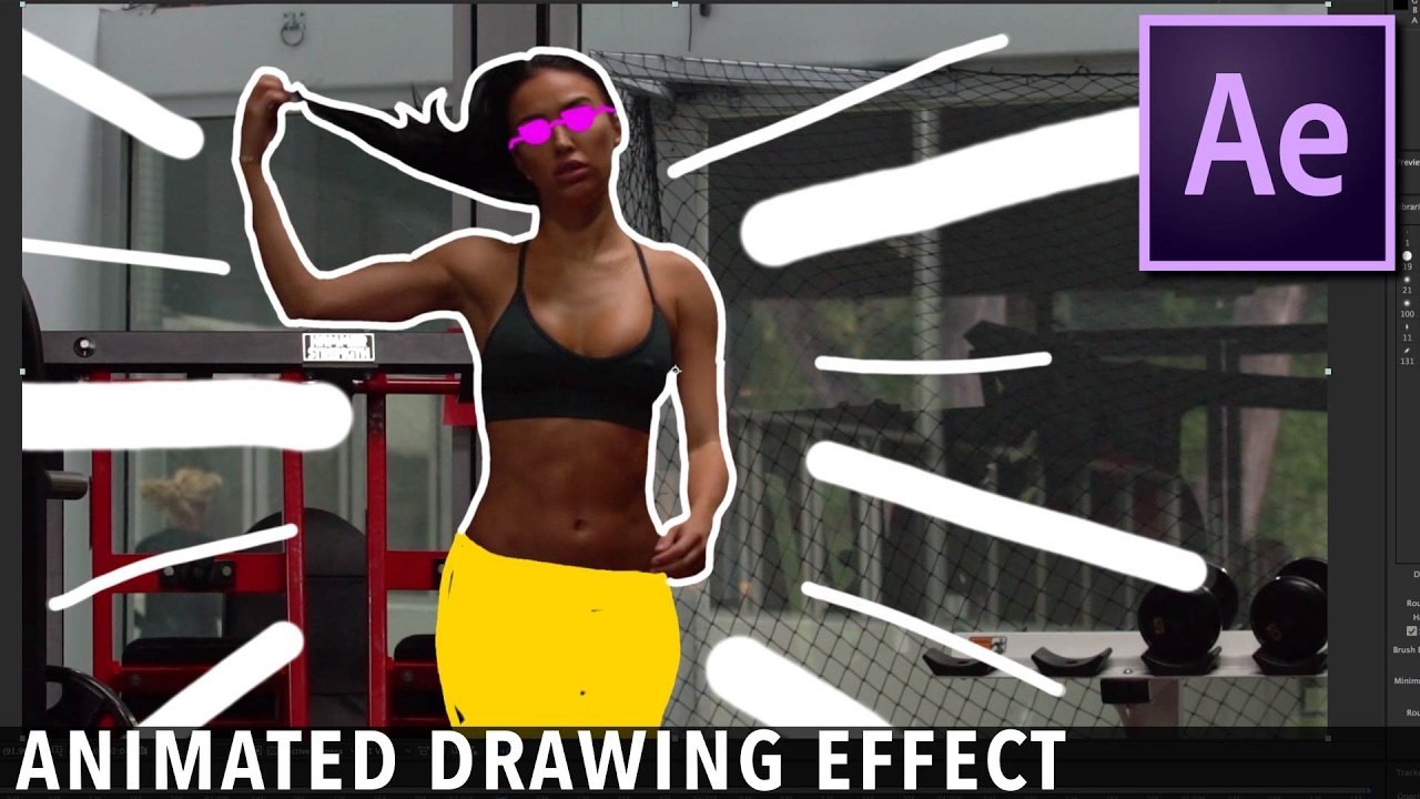 Animated Drawing Music Video Effect Tutorial | After Effects CC 2017