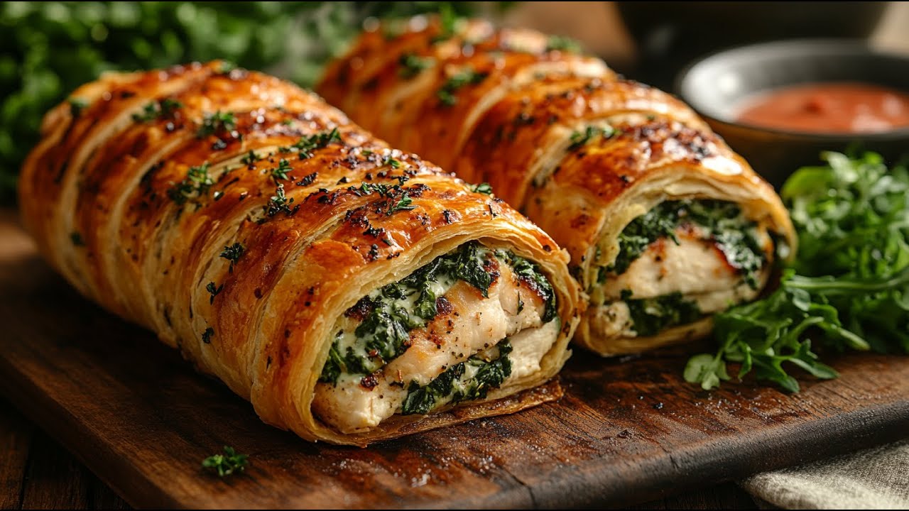 Фаршированная курица в слоёном тесте &mdash; просто, быстро и невероятно вкусно! 🥐🔥