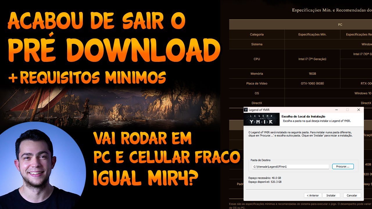 PR&Eacute; DOWNLOAD LIBERADO + REQUISITOS MINIMOS (BAIXE AGORA LOY) - MARCO VEIO LEGEND OF YMIR