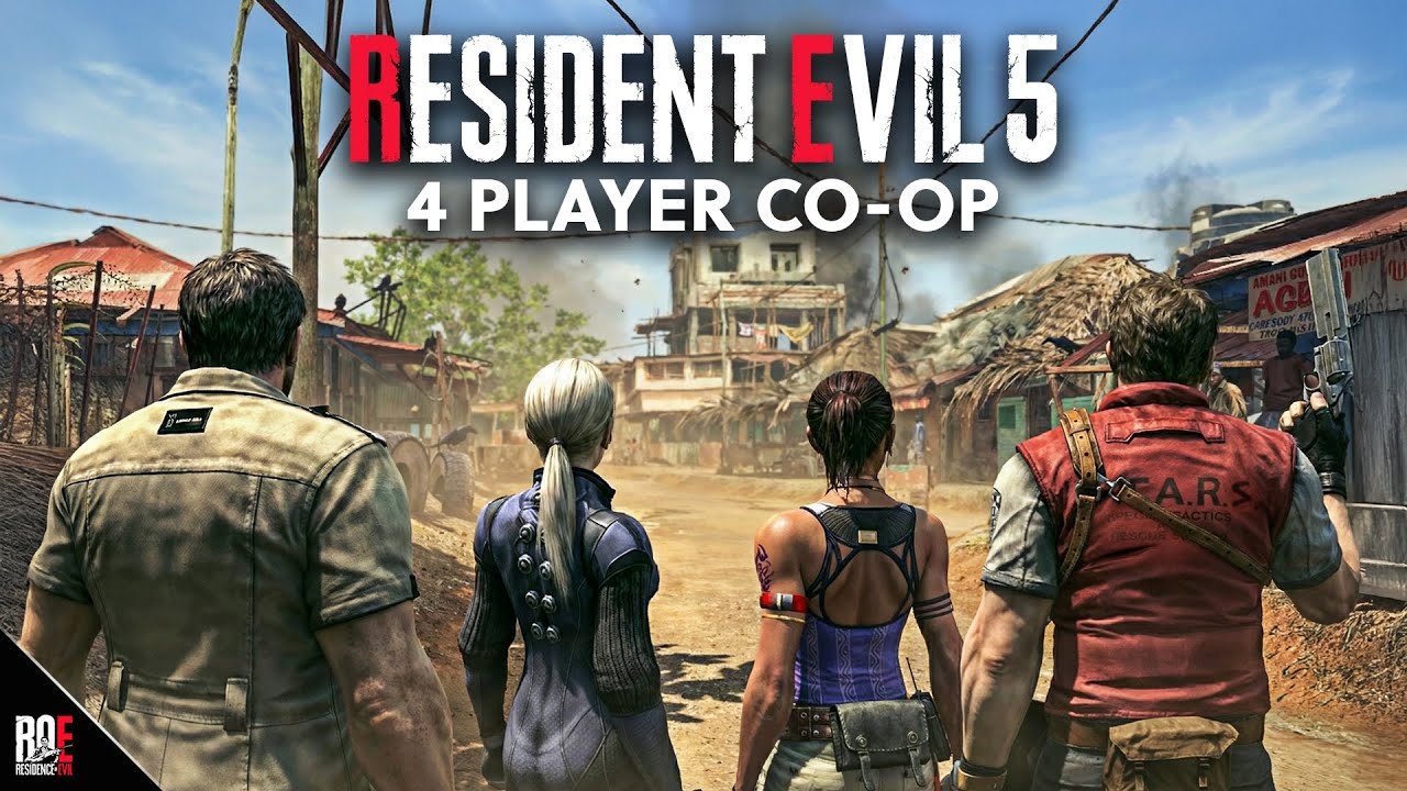 RESIDENT EVIL 5 || 4 PLAYER CO-OP MOD | PART 1/3 | ROED to RE9UIEM 🔴LIVE