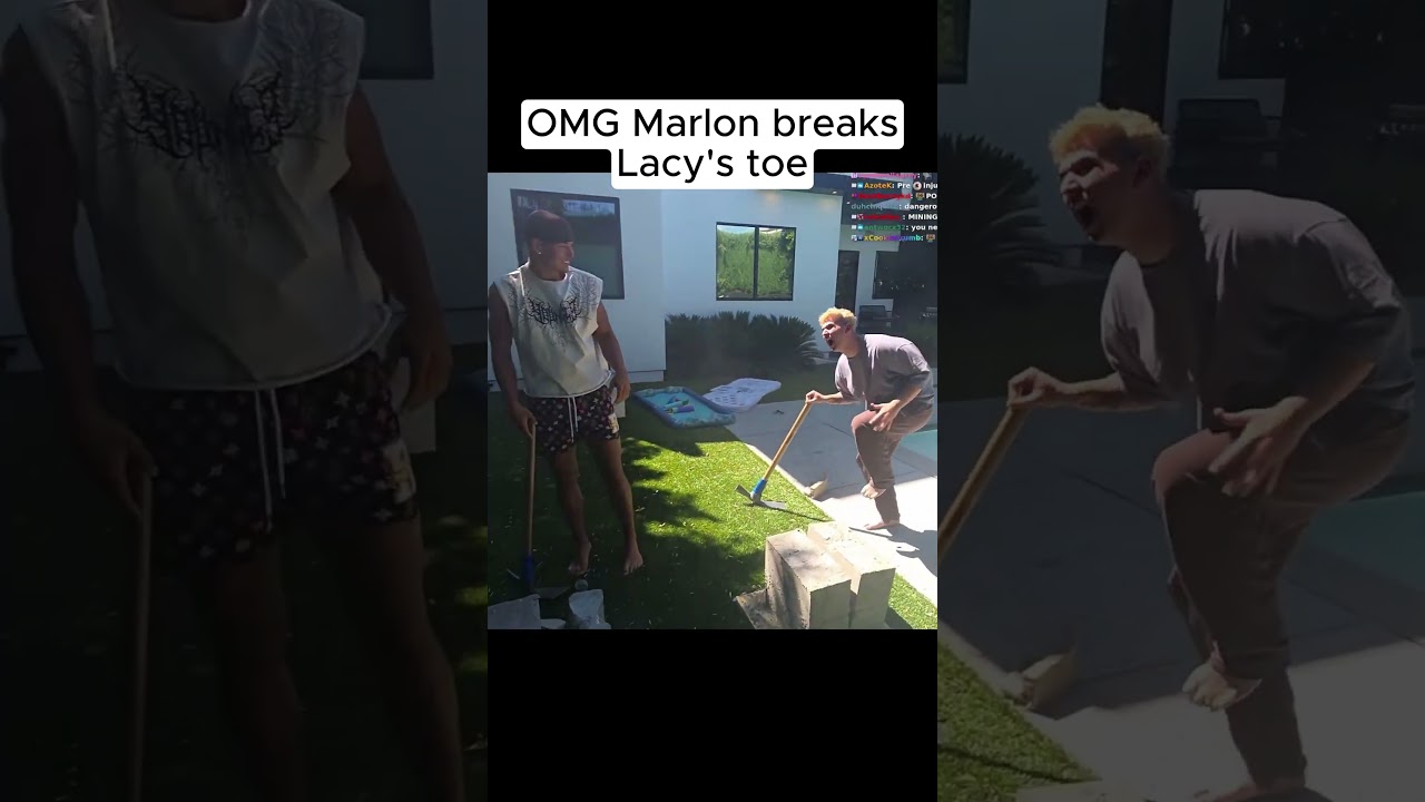 OMG Marlon breaks Lacy's toe! #mar3lg #marlon #marlon3lg