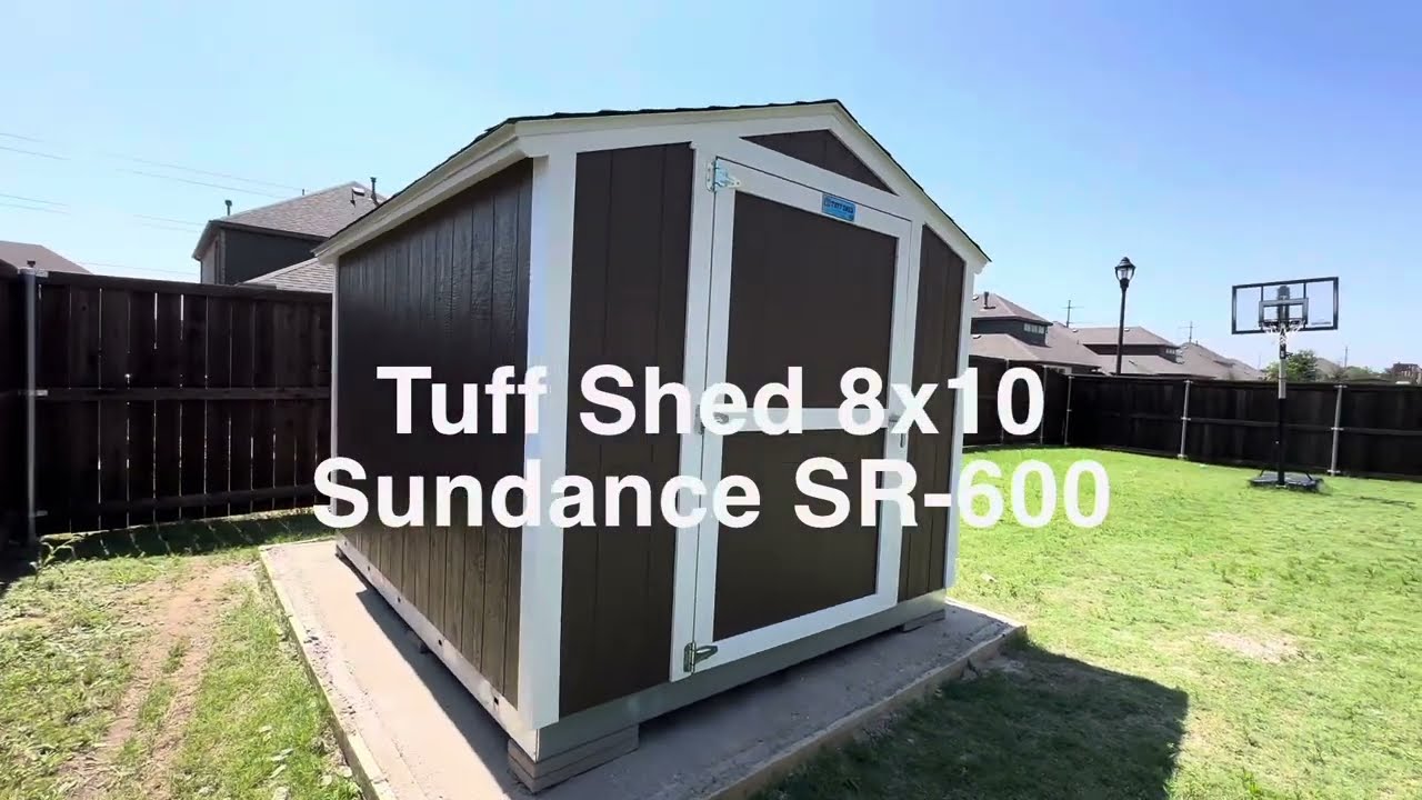 Tuff Shed Sundance SR-600 8 x 10 installation