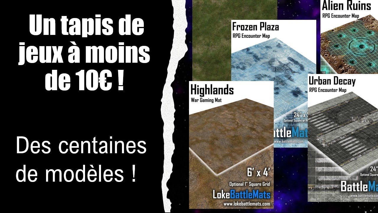 Un tapis de jeu pour moins de 10€, frais de port compris !
