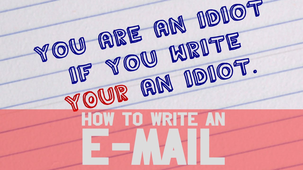 Email Etiquette for Idiots