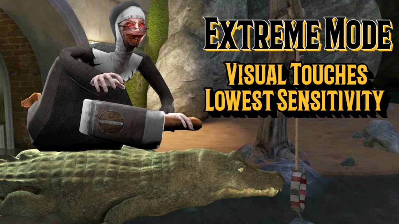 Lowest Sensitivity With Visual Touches In Evil Nun Extreme Mode Crocodile Escape