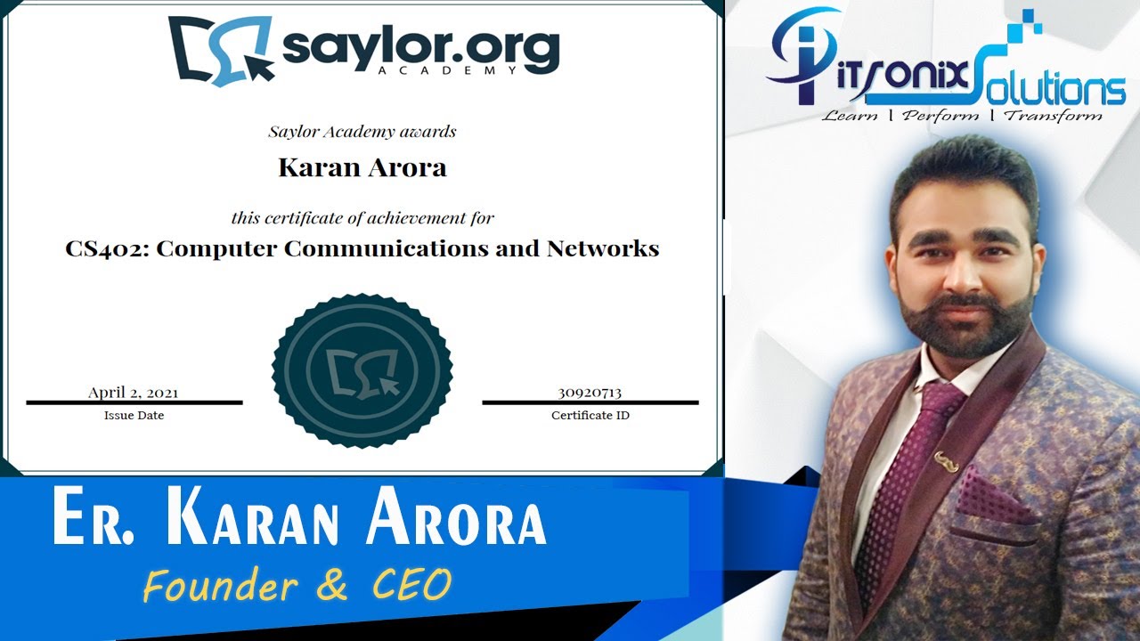 E-Skill India and Saylor Academy Computer Communications and Networks Free Course with Certificate