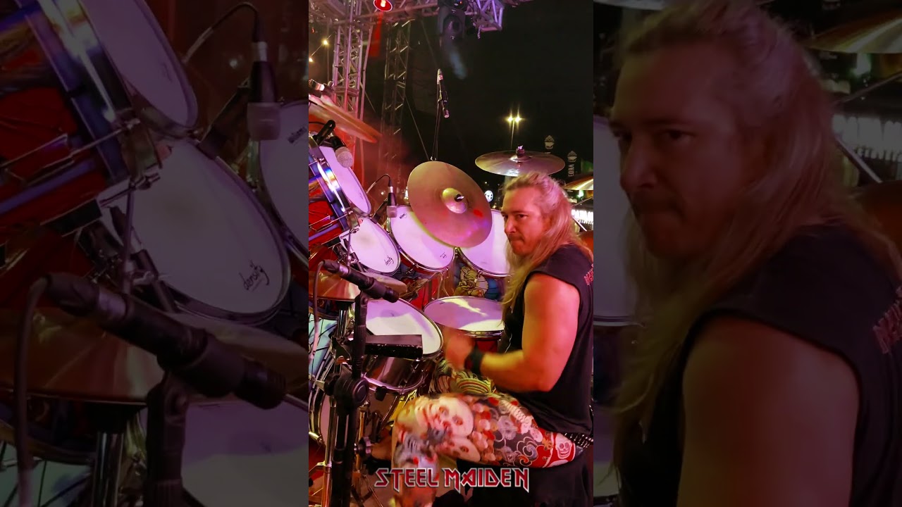 Nicko McBrain de Santa Catarina mandando ver em Flight of Icarus - LIVE in Florianópolis 🥁🤘🏼🔥