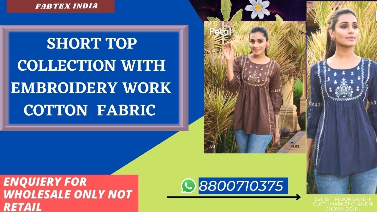LATEST TOP  COLLECTION || WESTERN TOP COLLECTION || 2022 COLLECTION ||  FABTEX INDIA || 8800710375||
