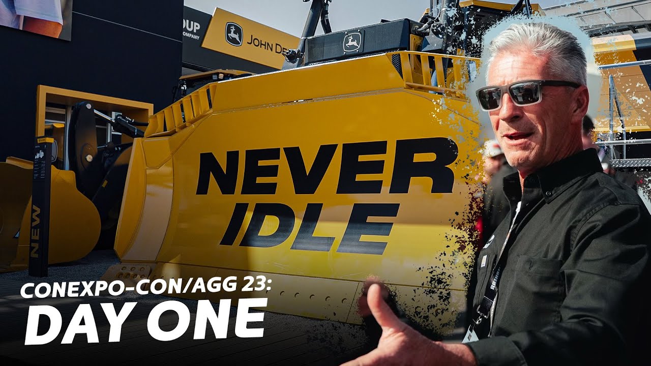 American Pavement takes on CONEXPO! Our @JohnDeere Jumbotron debut! [PART 1 OF 3]