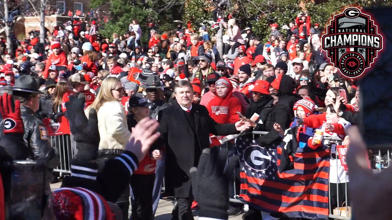 01/14/23 Georgia Bulldogs National Championship Celebration Parade Dawg Walk @ UGA