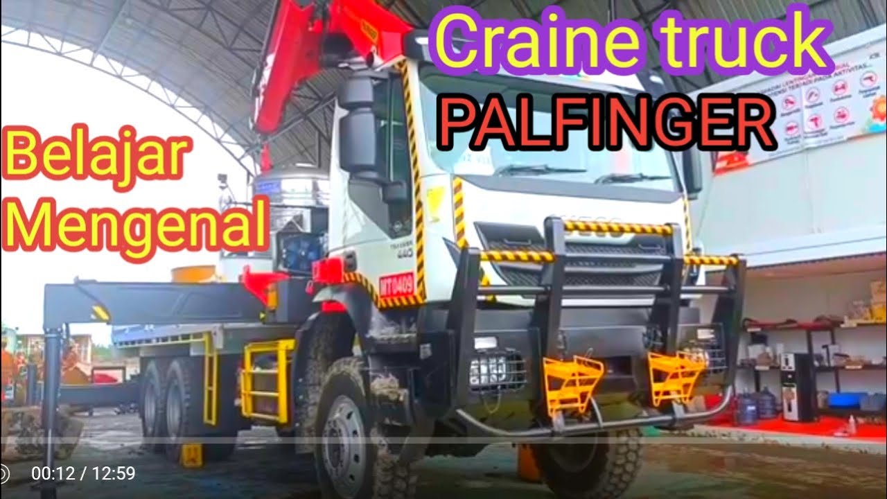 BELAJAR DAN MENGENAL CRANE TRUK PALFINGER #alatangkut#cranetruck#iveco#alatberat