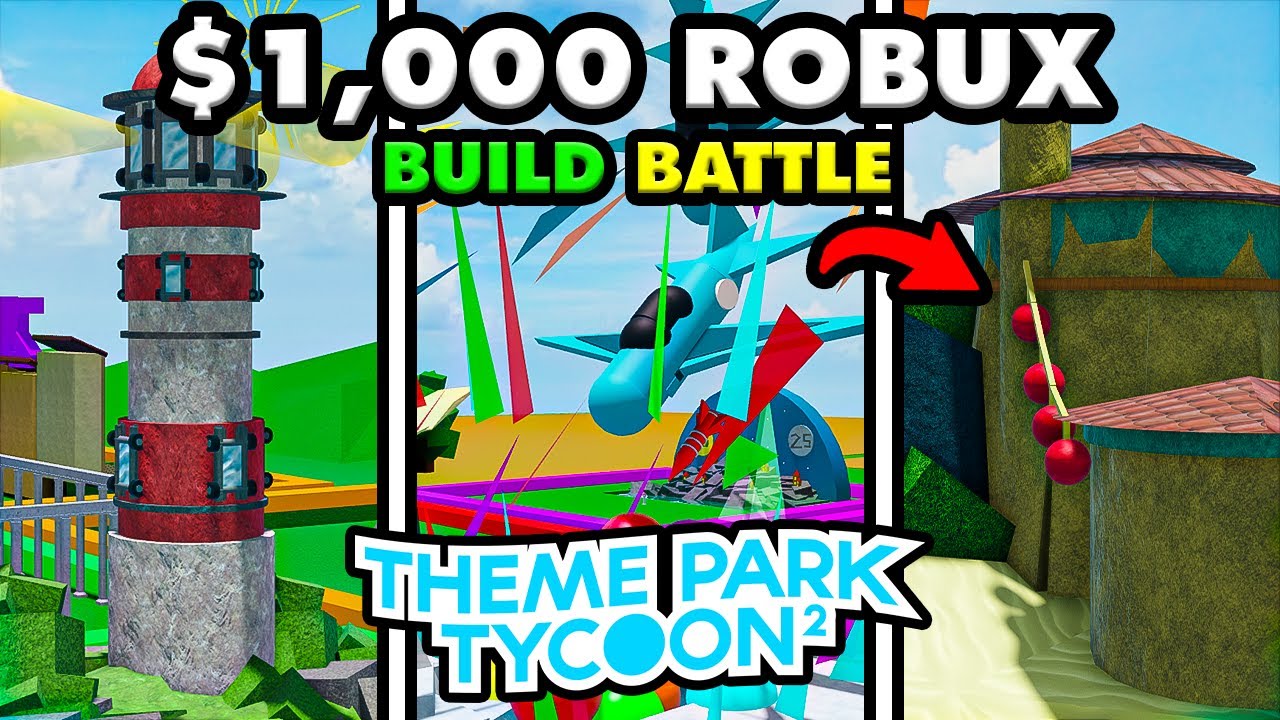 *ОГРОМНАЯ* Строительная битва в Theme Park Tycoon 2! (1000 ROBUX)