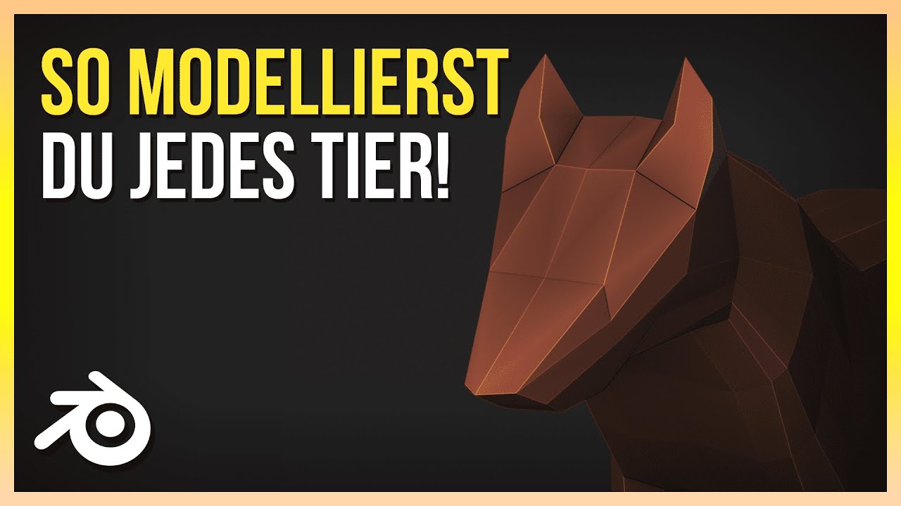 So modellierst du jedes TIER in Blender 2.8! | Blender 2.8 Anfänger Tutorial Deutsch