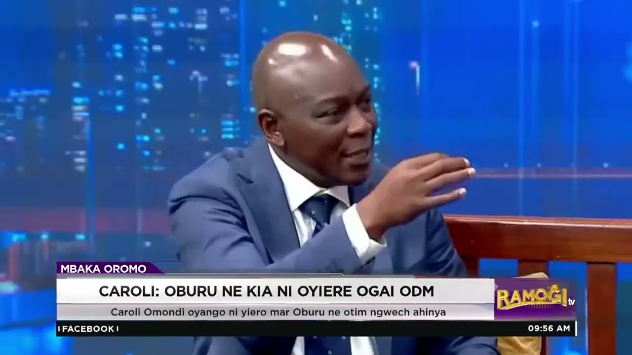 Caroli Omondi oyango ni yiero mar Oburu ne otim ngwech ahinya