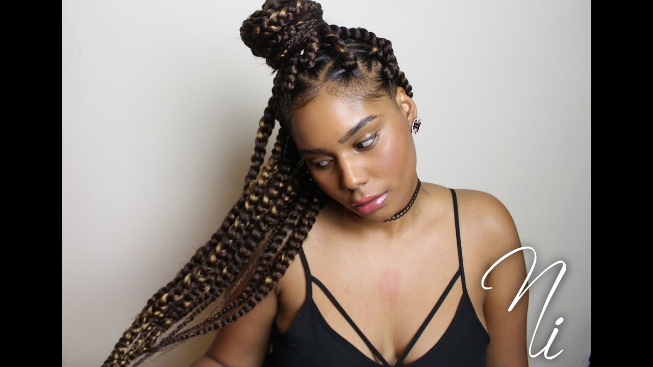 Beginners How To|| Jumbo Braid || Triangle Part Protective Style