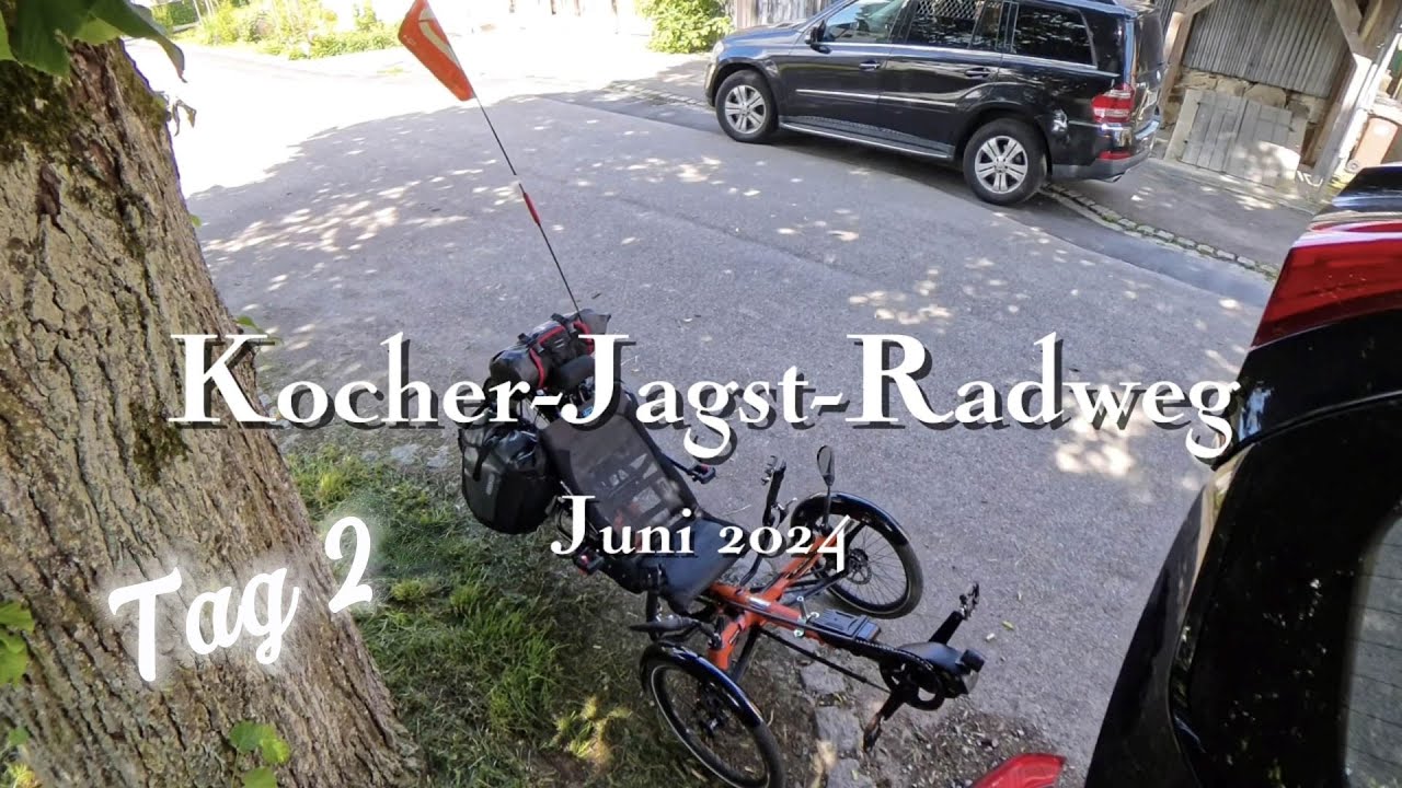 Kocher Jagst Radweg - Tag 2 / Liegerad Tour / Trike HP Scorpion fs 26 / Insta360 X4