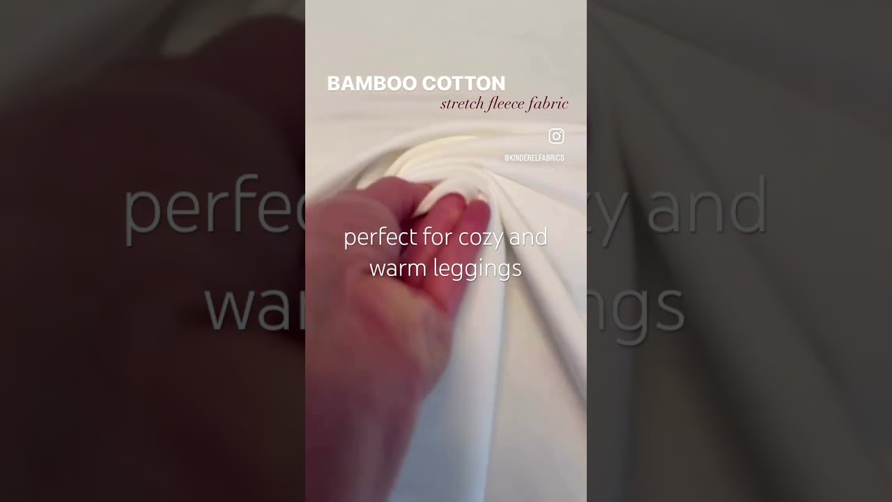 Bamboo cotton stretch fleece fabric @Kinderel