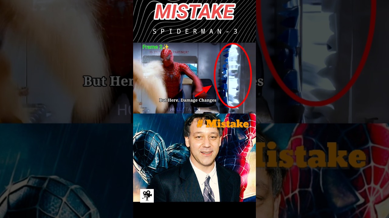 Spiderman 3 movie mistakes #marvel  #spiderman #spidermanbrandnewday