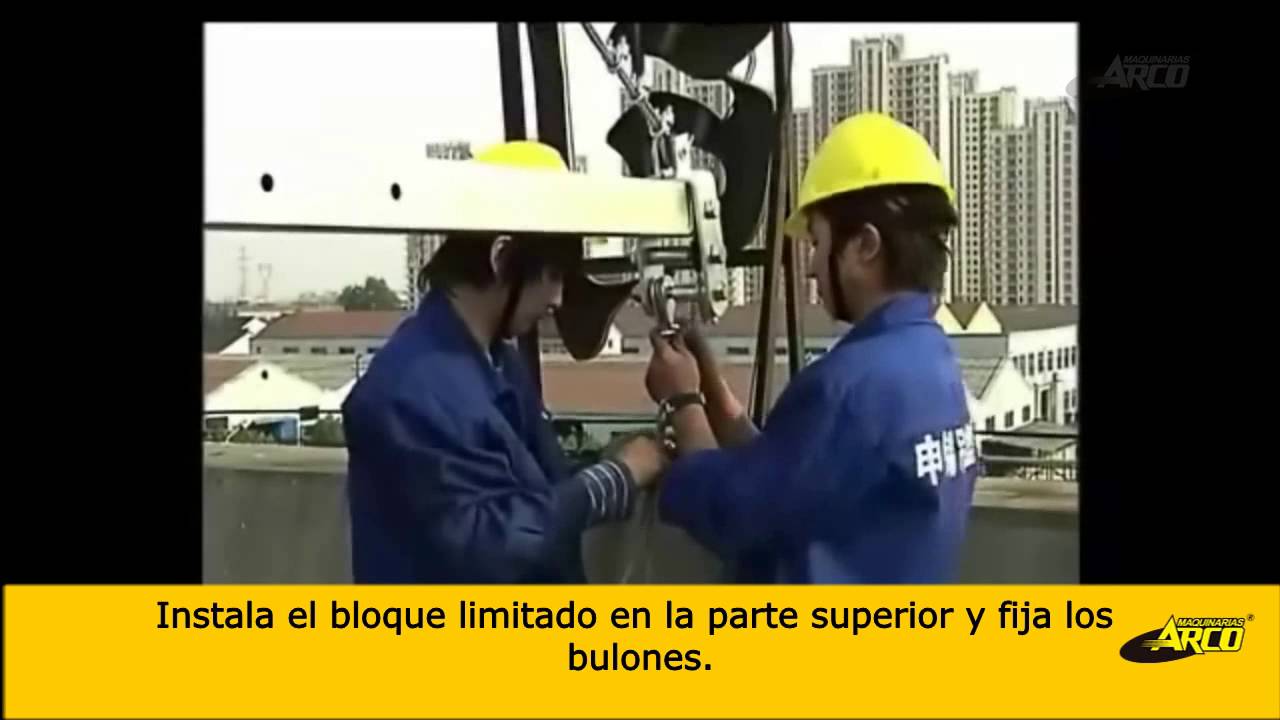 Tutorial instalación Andamio Colgante Eléctrico - Arco Maquinarias Alquiler y Ventas S.A.