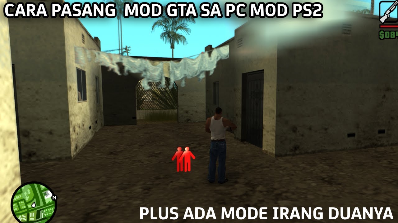 CARA PASANG GTA SA SA PC MOD PS2, ADA MODE 2 PLAYER