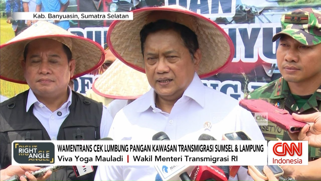 Wamentrans Cek Lumbung Pangan Kawasan Transmigrasi Sumsel dan Lampung - Right Angle