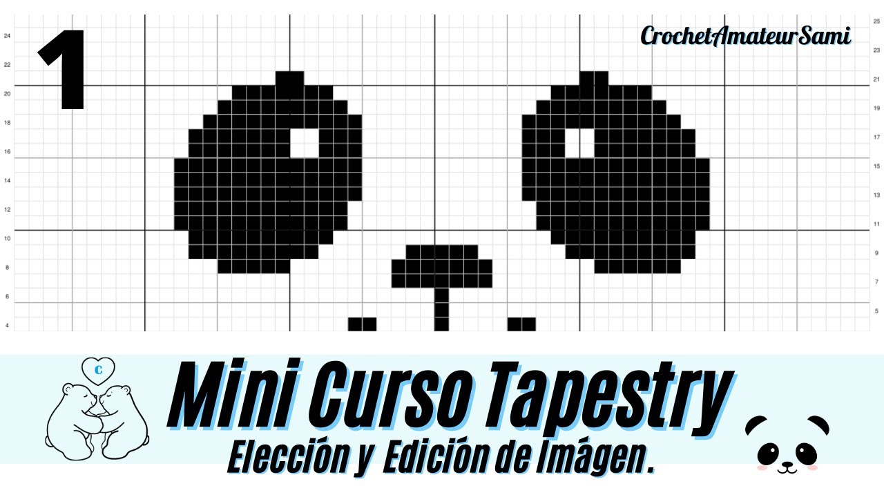 Mini Curso Tapestry - Elección y Edición de la imágen Tutorial de imágen a patrón Tapestry PARTE 1/3