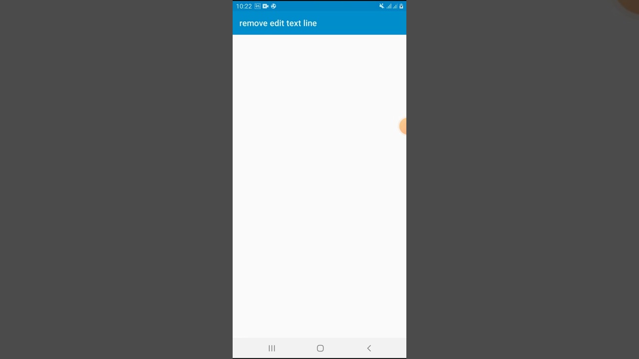 Remove line on edit text in sketchware app