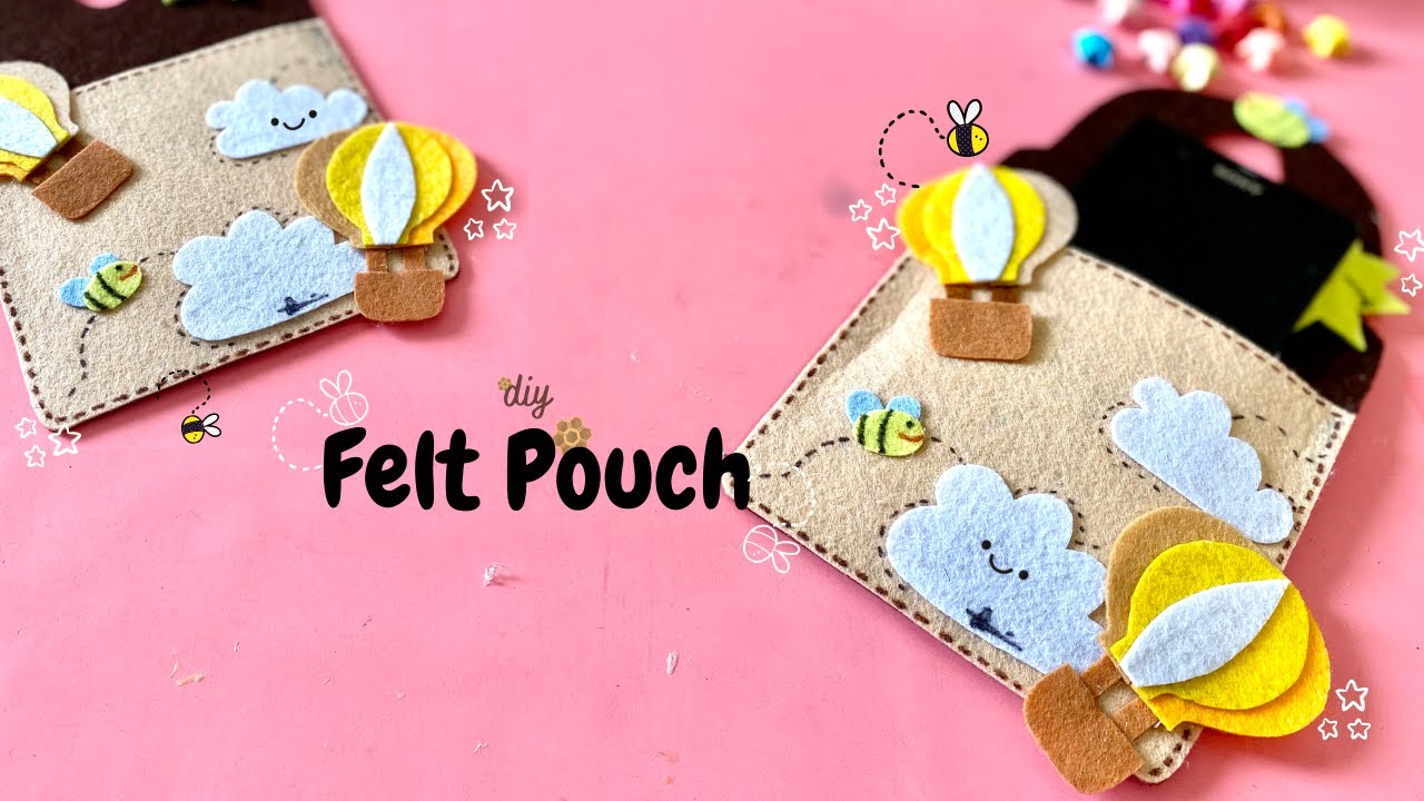 DIY Felt Pouch l Phone holder craft l CRAFT IDEAS