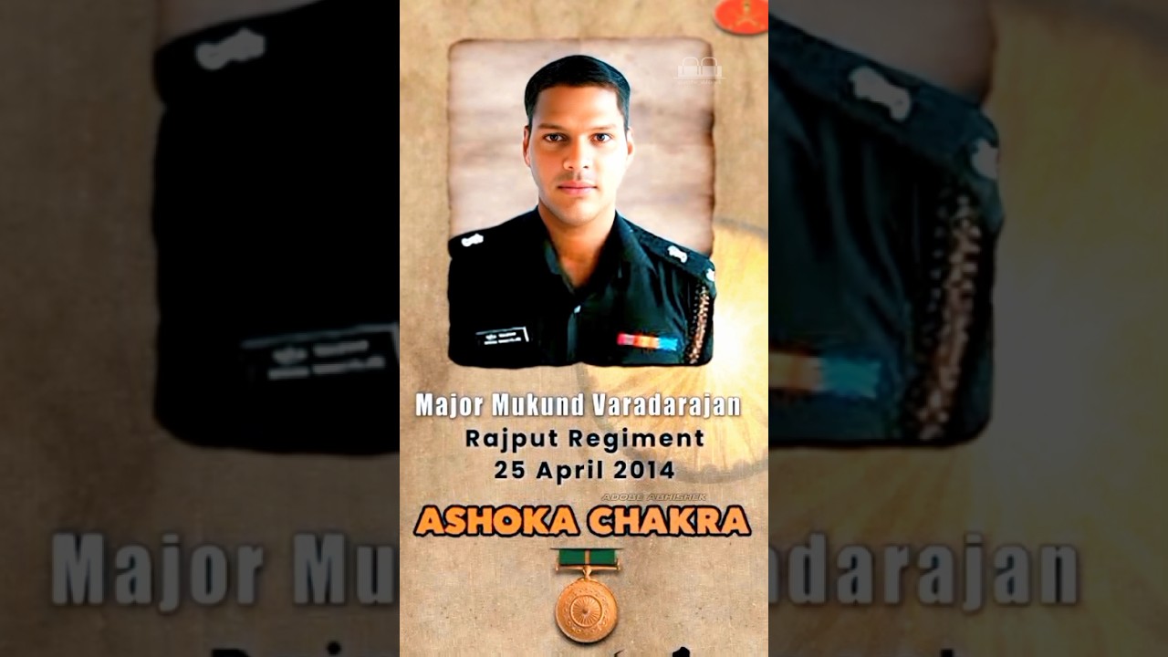 Maj. Mukund Varadarajan 🇮🇳😔 || Indian Army || #shorts #viralshorts #indianarmy #indianarmystatus