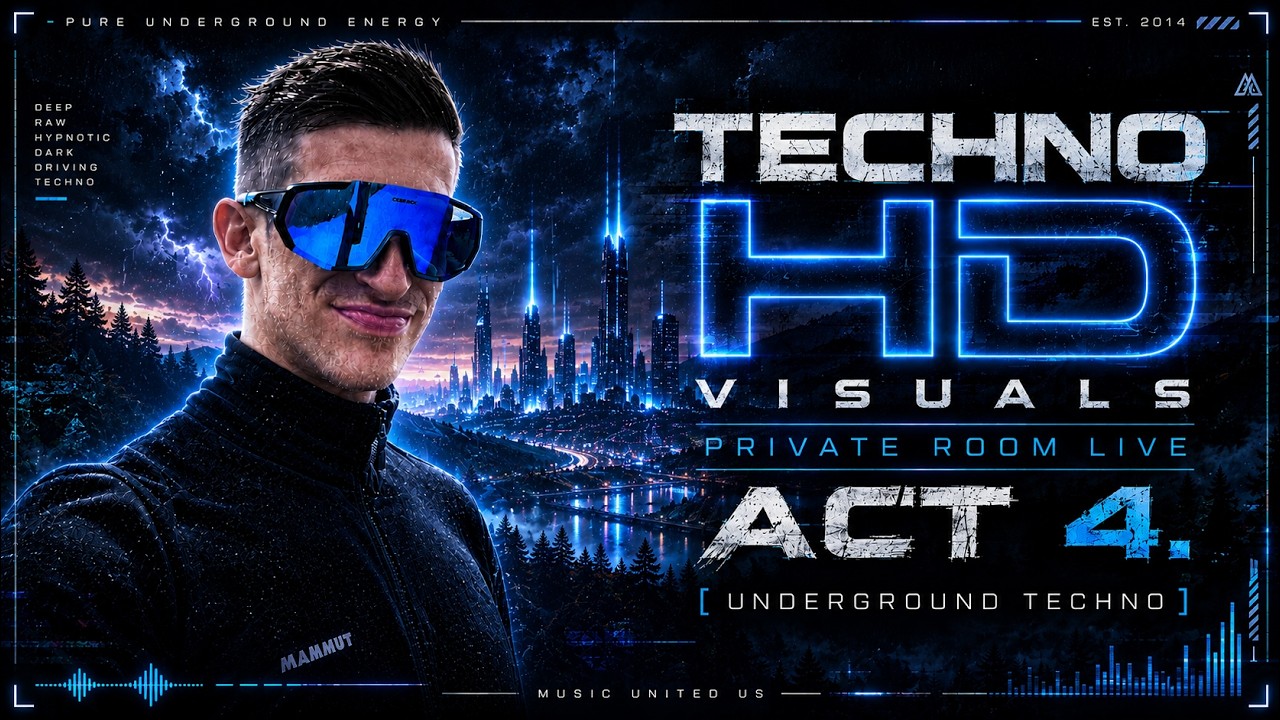 Techno HD VISUALS Private Room Live ACT 4.[Underground Techno]