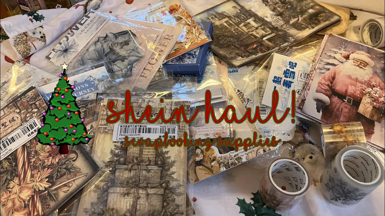 Shein Scrapbooking Haul (Flowers, Christmas & More!) 🌼🎄