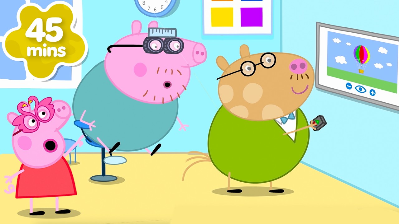 Peppa Wutz geht mit Papa zum Sehtest! 🤓 Augenarzt | Ganze Folgen | Cartoons für Kinder | 45 Min