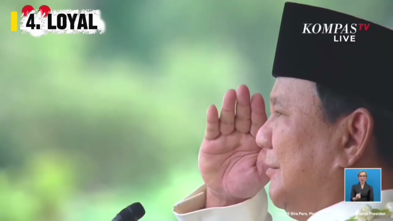 TOKOH INSPIRATIF CORE VALUE BerAKHLAK : PRESIDEN RI PRABOWO SUBIANTO - LATSAR CPNS KODAM JAYA