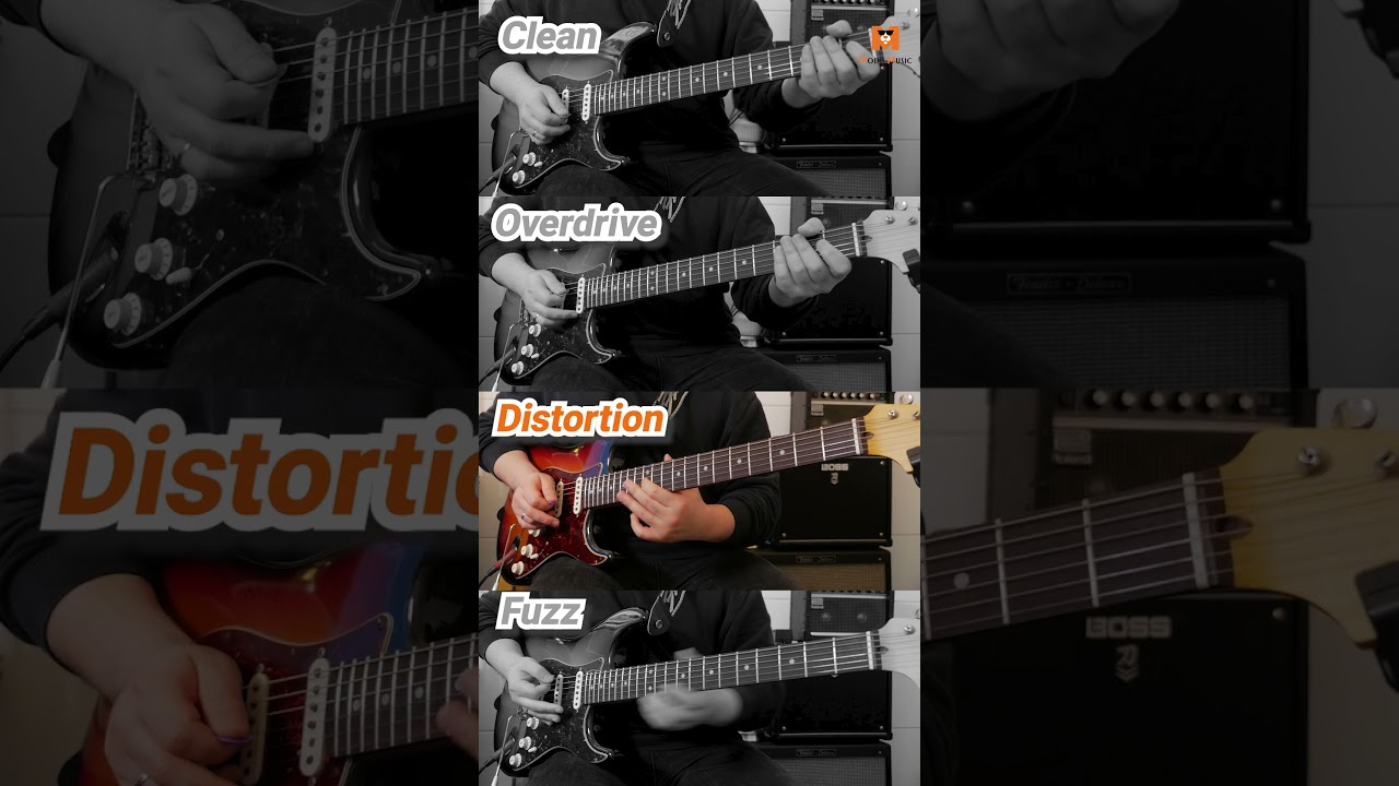 🎸오버드라이브 vs 디스토션 vs 퍼즈 이펙터 소리차이!