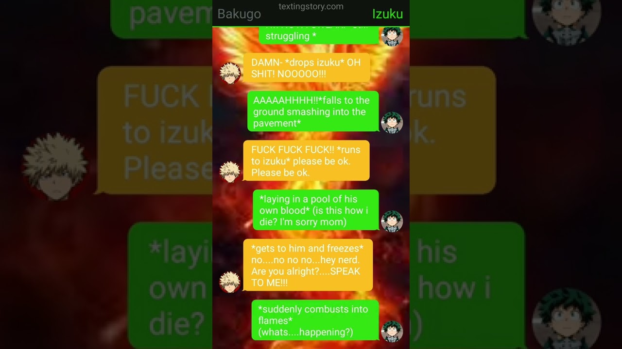Phoenix deku mha texting story