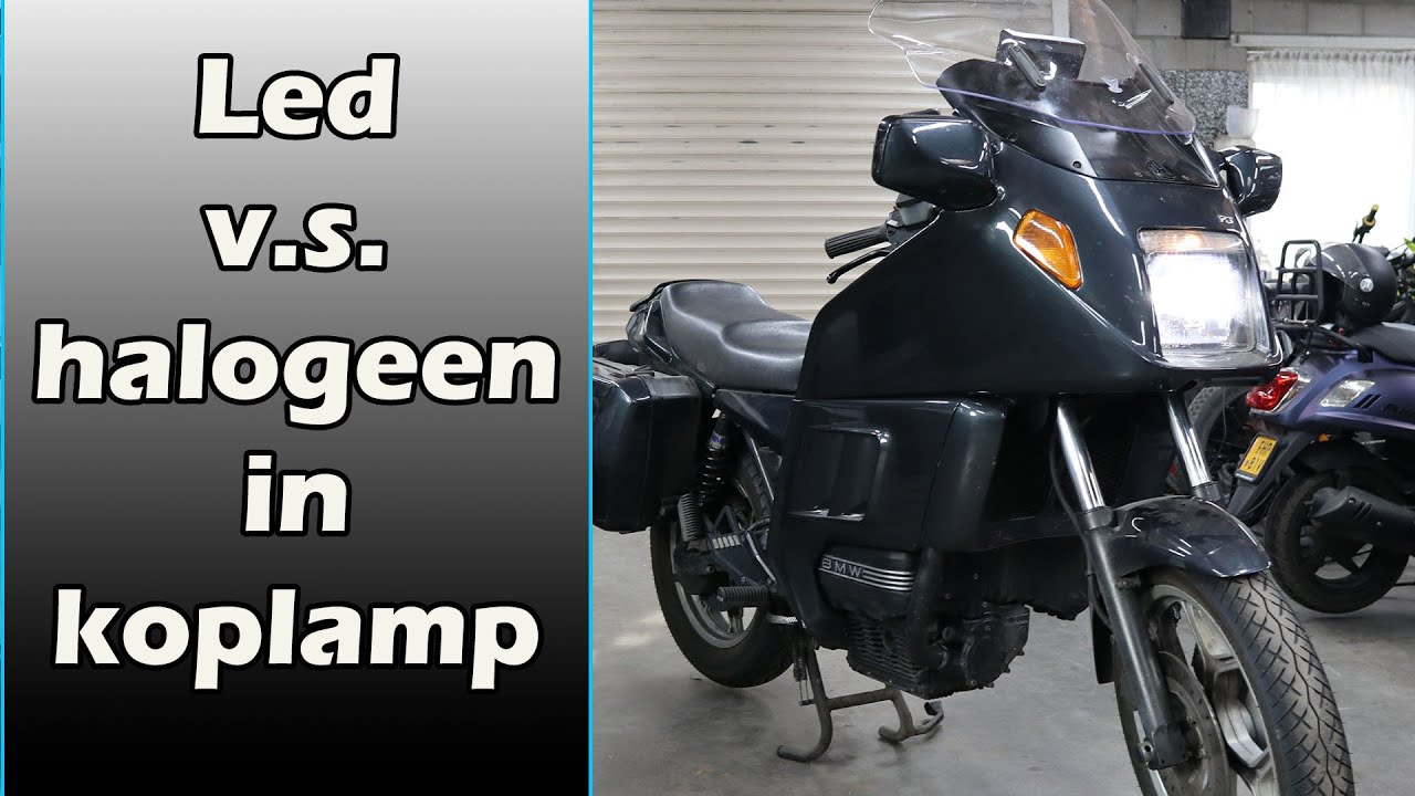 LED lamp in de koplamp van de motor gezet scheelt het echt zoveel?