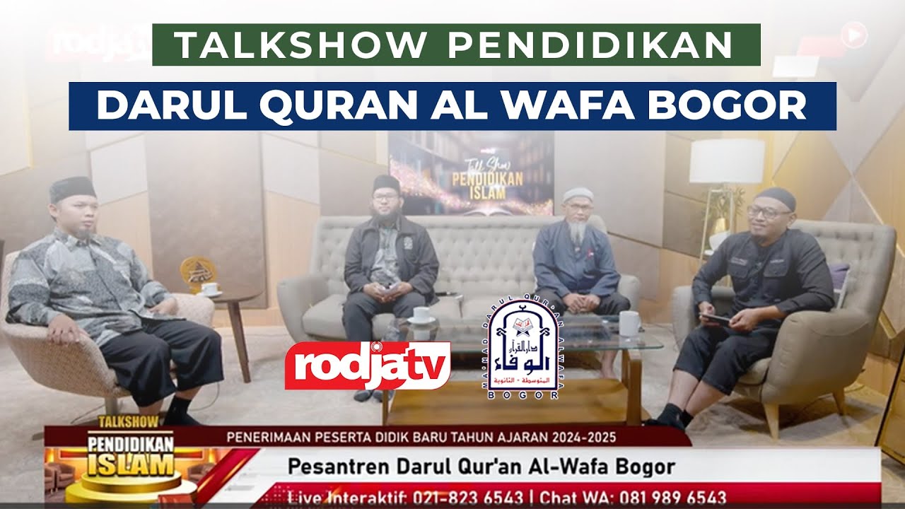[LIVE] Talkshow PPDB Pesantren Darul Qur'an Al-Wafa Bogor Tingkat SMP dan SMA Tahfizh, T/a 2024-2025