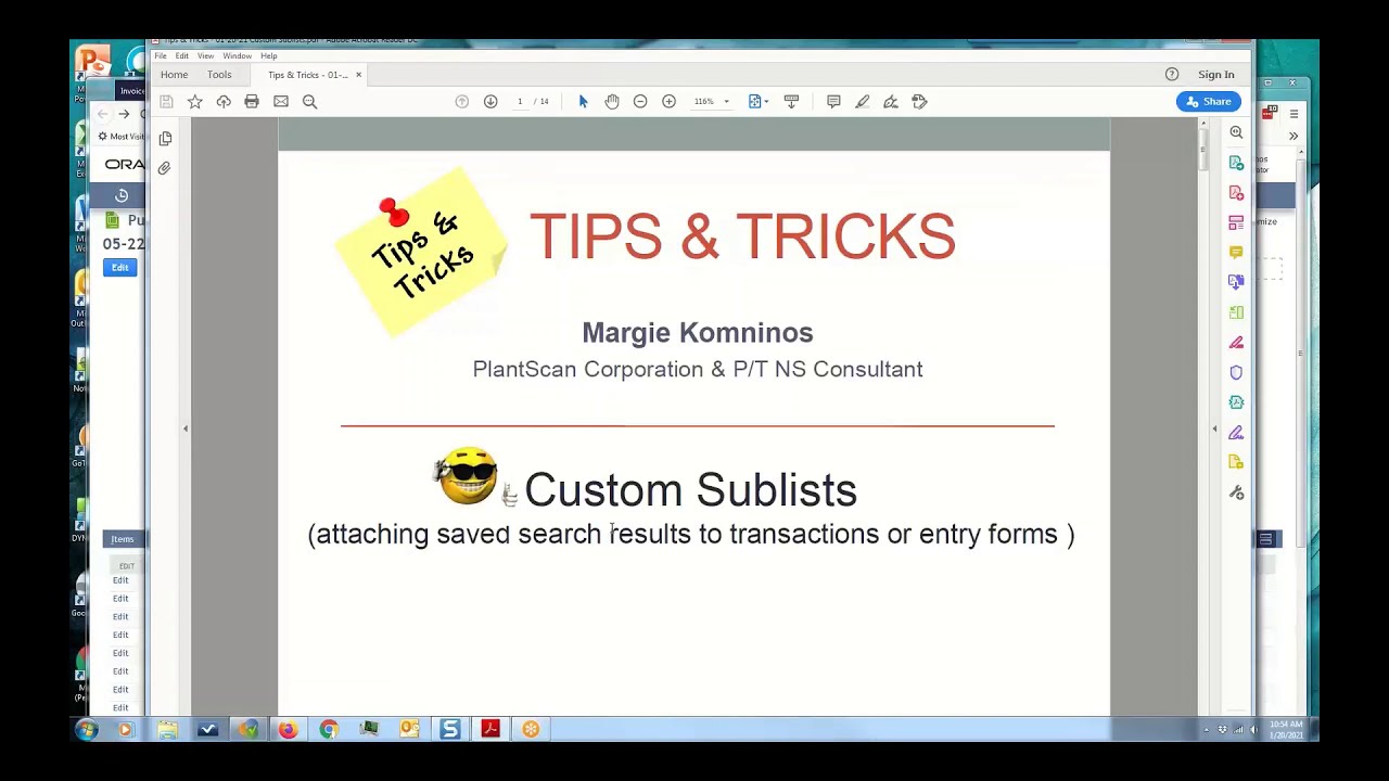 Creating Sublists with Saved Searches in NetSuite | RMNSUG Tips & Tricks 1/20/2021