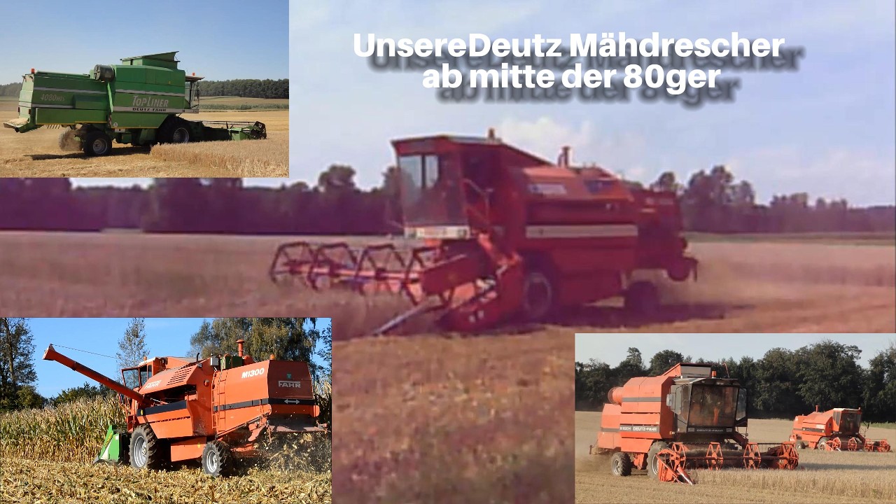 Deutz Mähdrescher Mitte der 80ger bis in die 2000der Jahre, Maisdreschen  M1300 / M1630 / Topliner