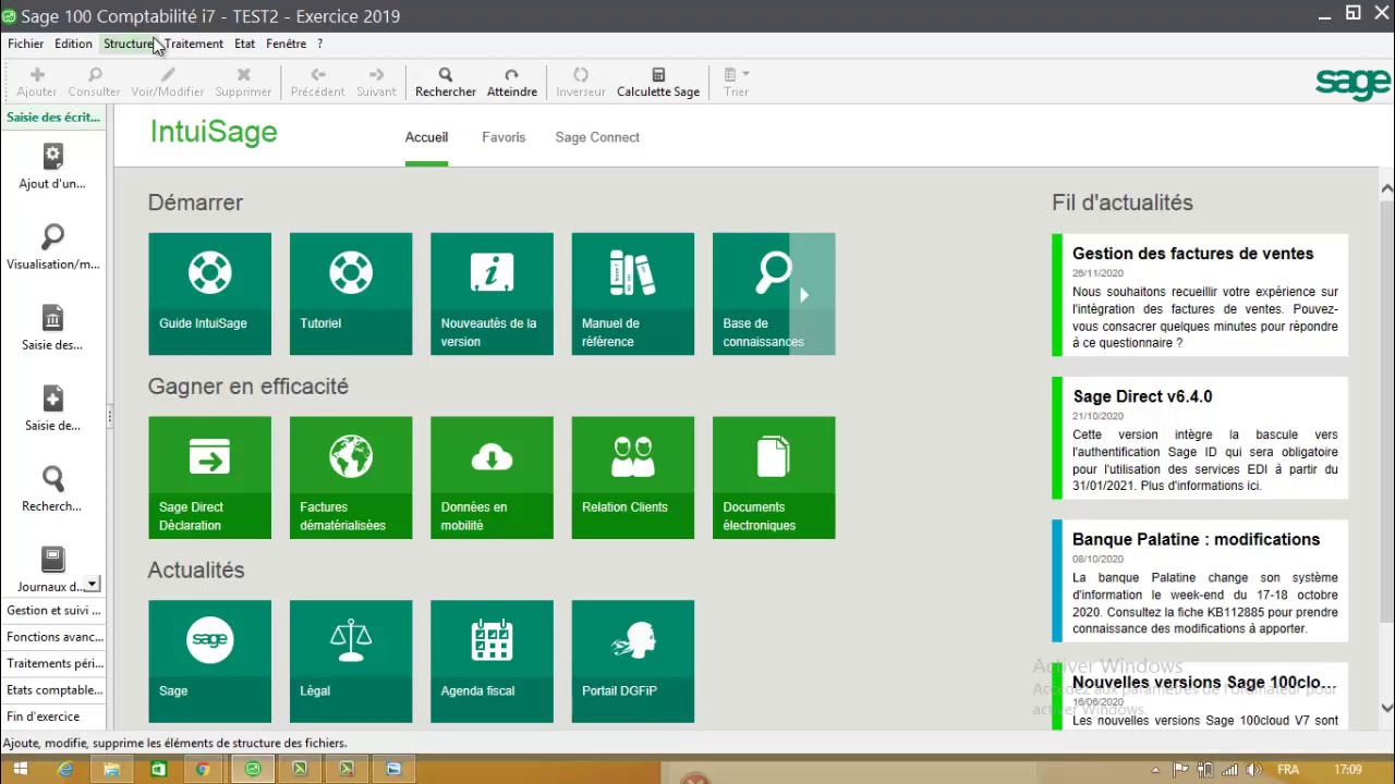 Paramétrage d'écart & gain et perte de change Sage comptabilité i7