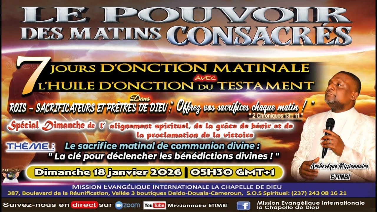LE SACRIFICE MATINAL DE COMMUNION DIVINE : 