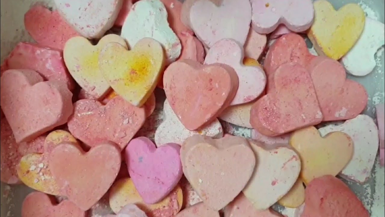 짐초크부수기/Reformed heart gym chalk crumble/asmr